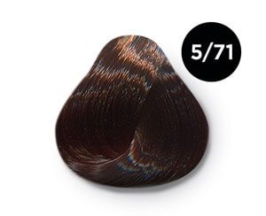 OLLIN color 5/71 светлый шатен коричнево-пепельный 60мл перманентная крем-краска для волос
